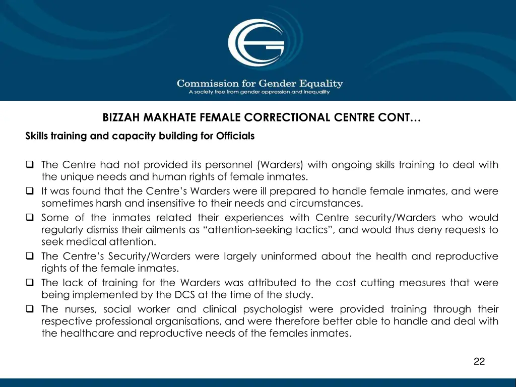 bizzah makhate female correctional centre cont 7