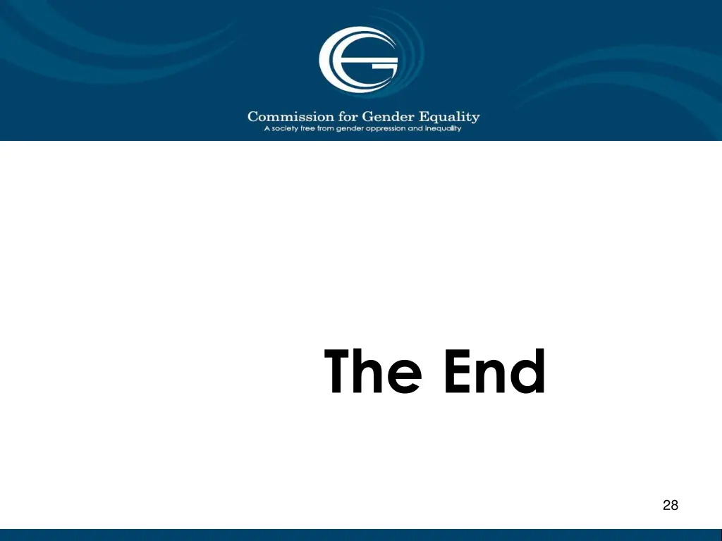 the end