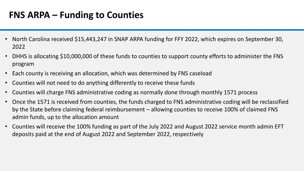 fns arpa funding to counties