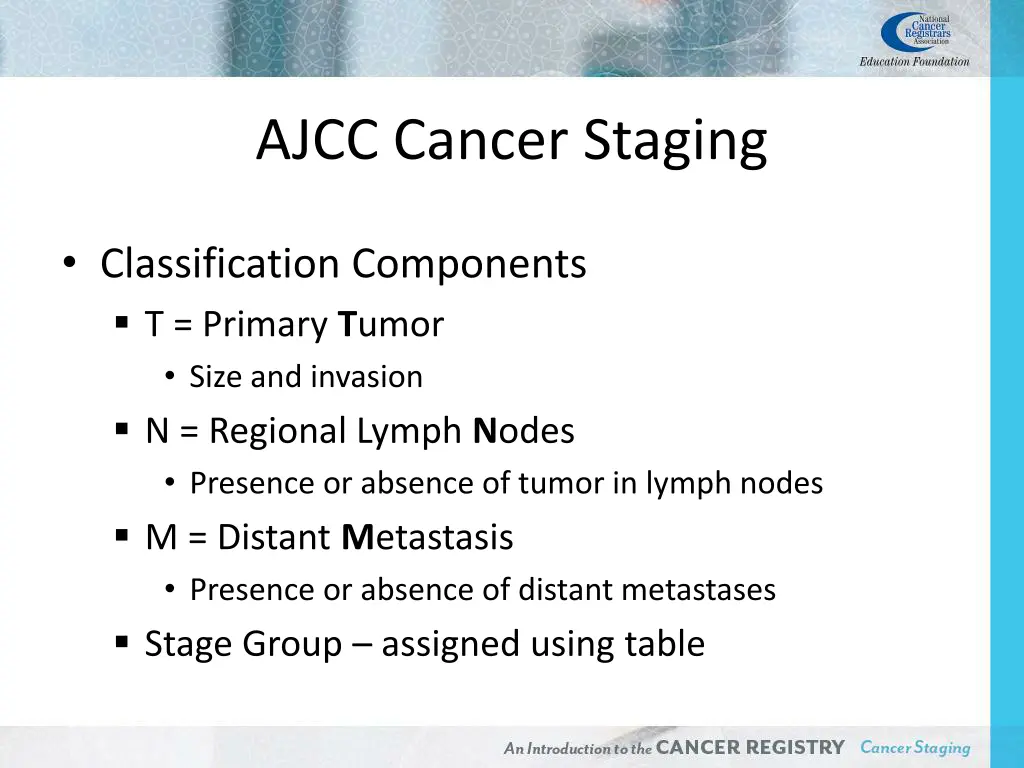 ajcc cancer staging