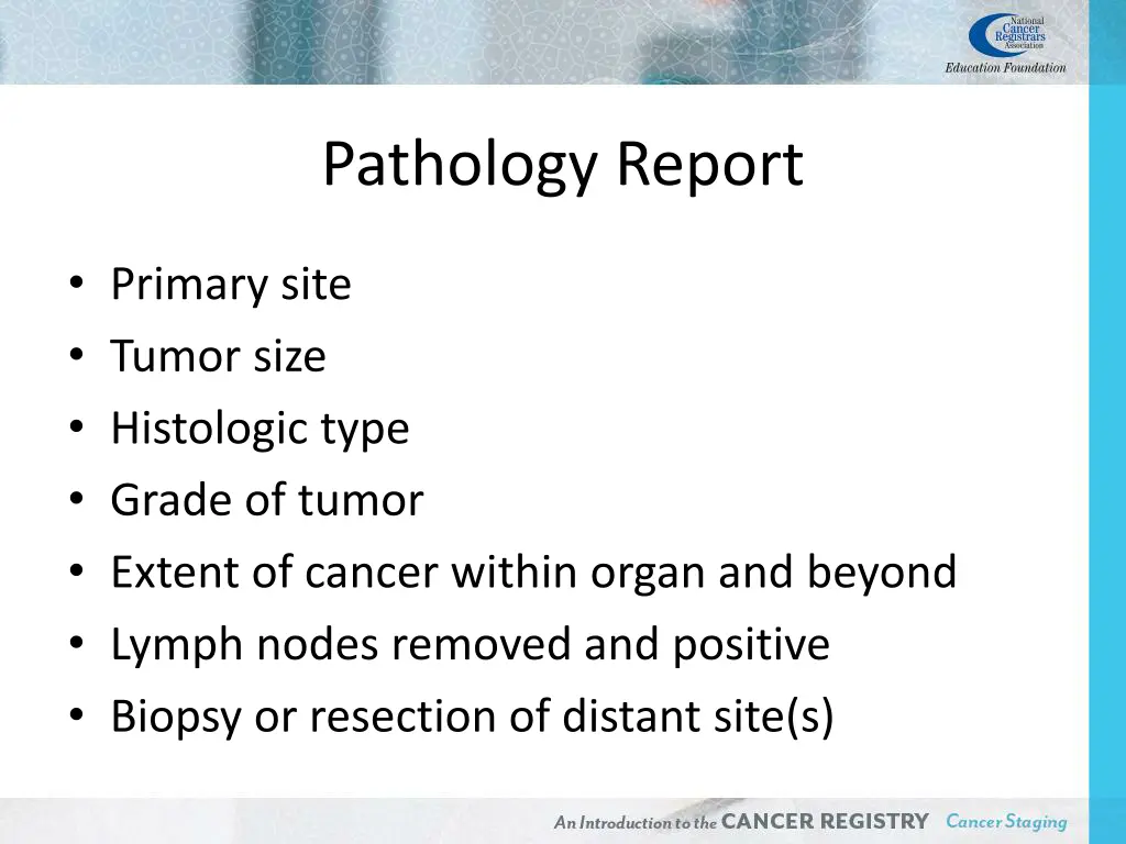 pathology report