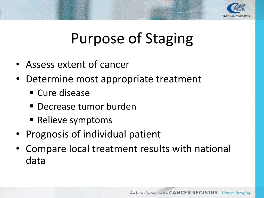 purpose of staging