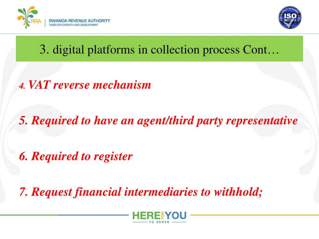 3 digital platforms in collection process cont