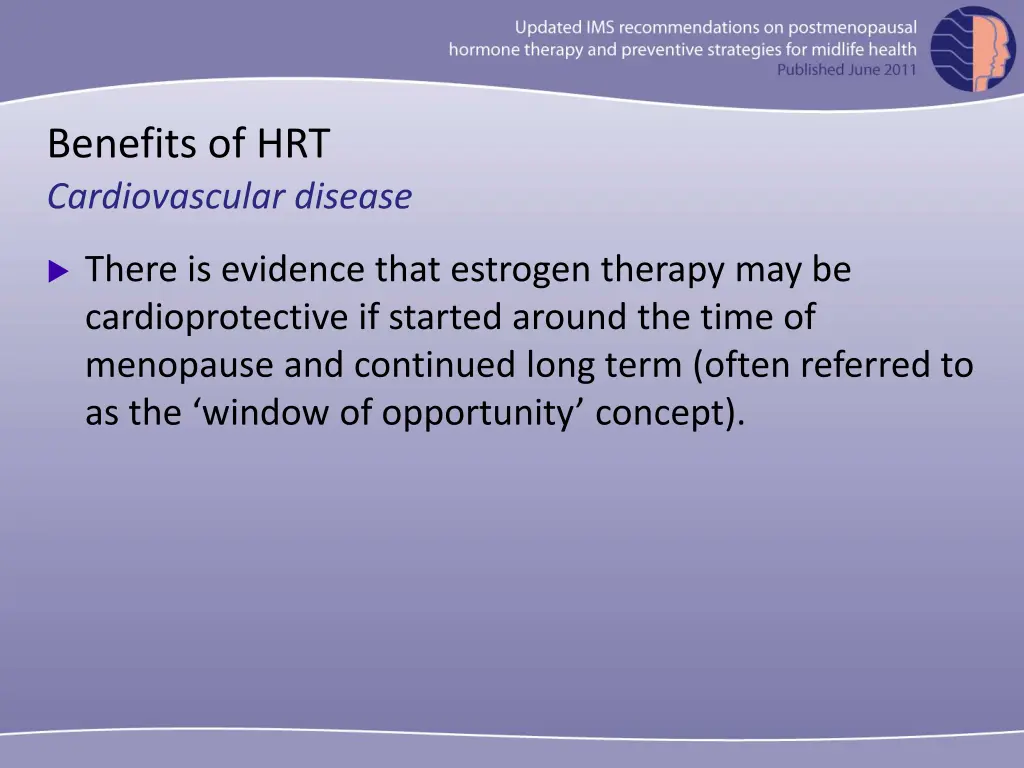 benefits of hrt cardiovascular disease 1