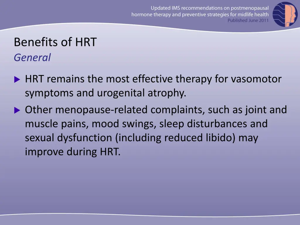 benefits of hrt general