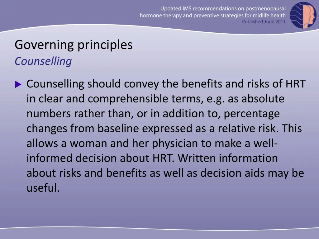 governing principles counselling 1