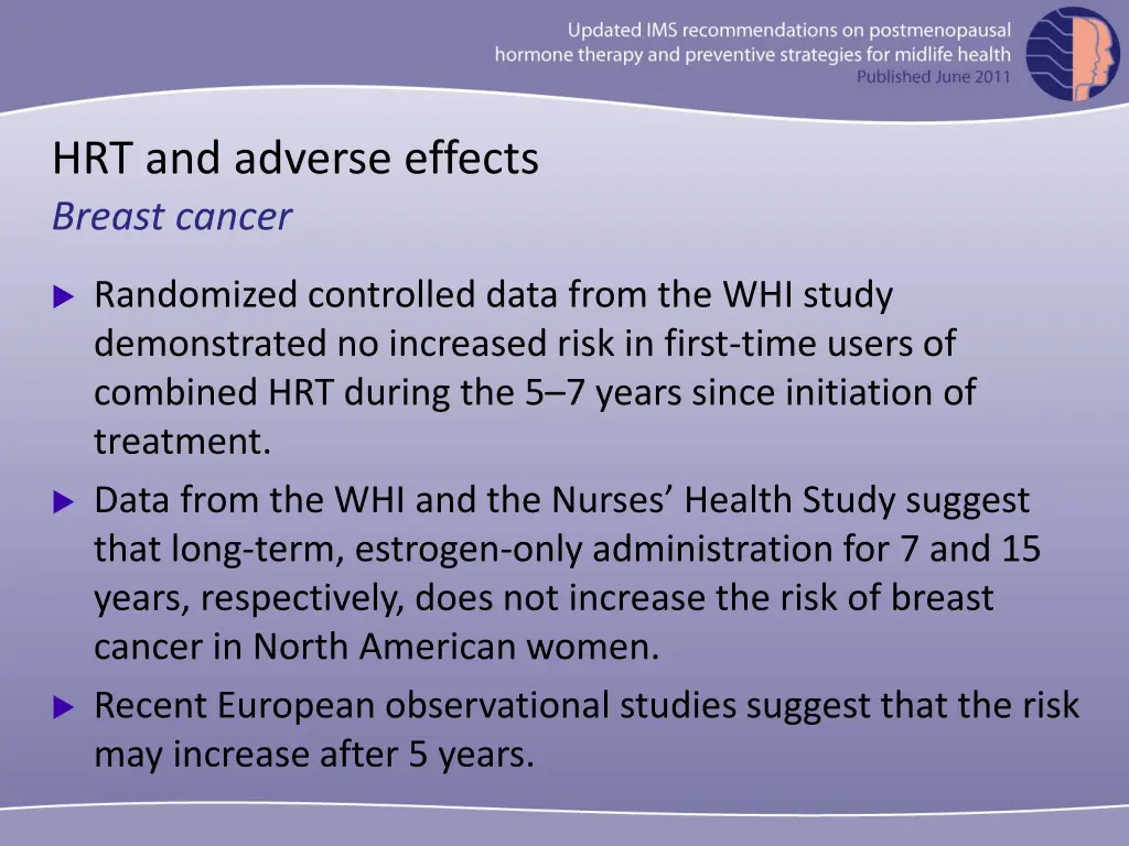 hrt and adverse effects breast cancer 1