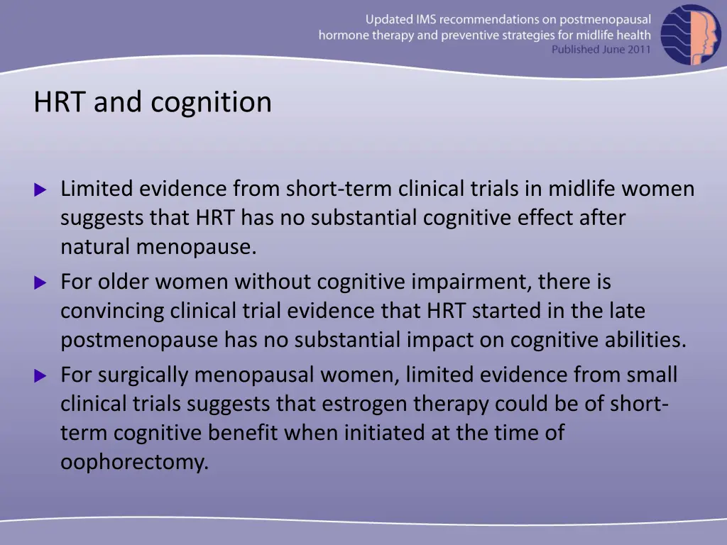 hrt and cognition