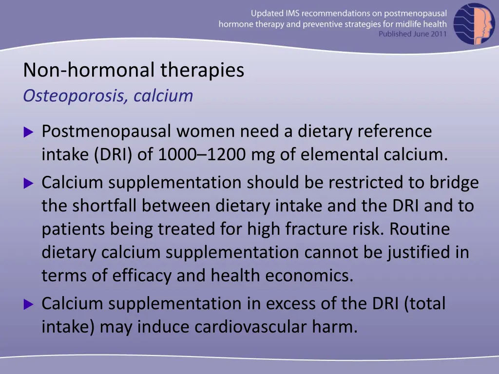 non hormonal therapies osteoporosis calcium