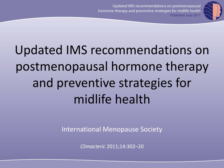 updated ims recommendations on postmenopausal