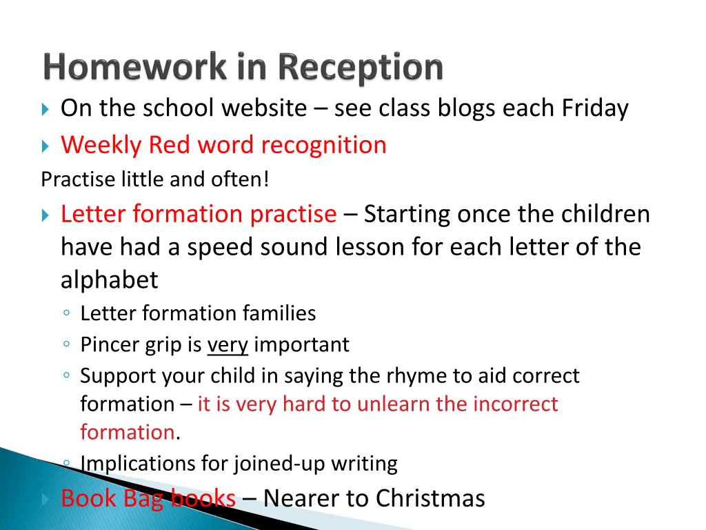 on the school website see class blogs each friday