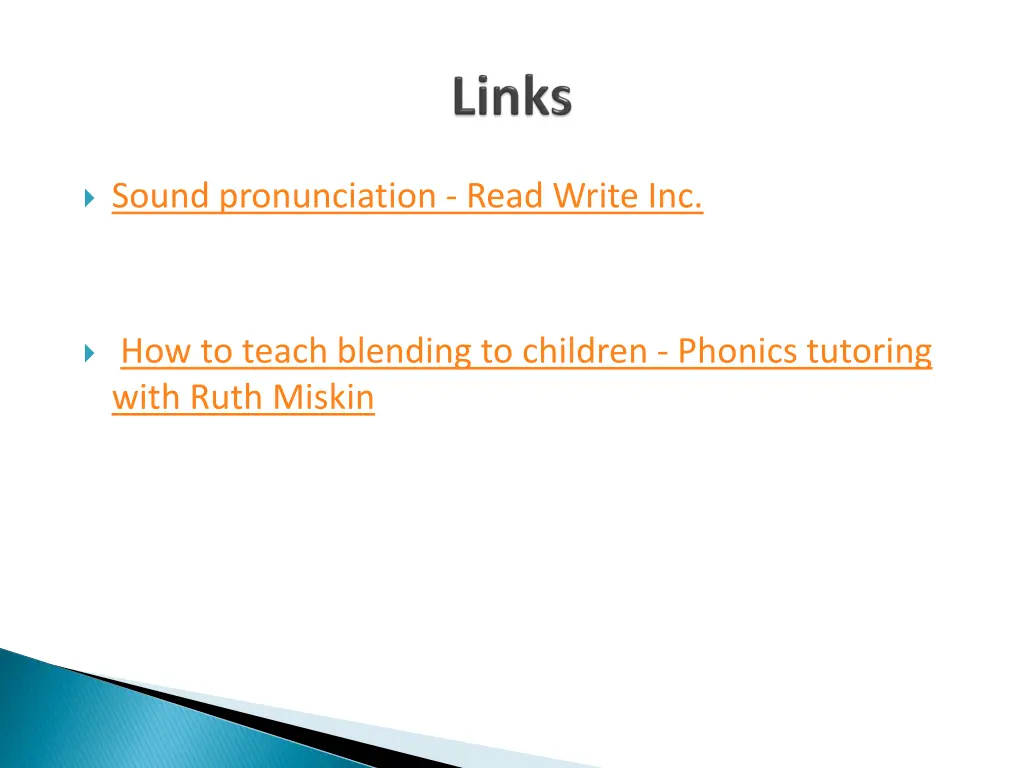 sound pronunciation read write inc