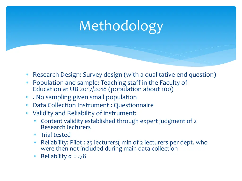 methodology