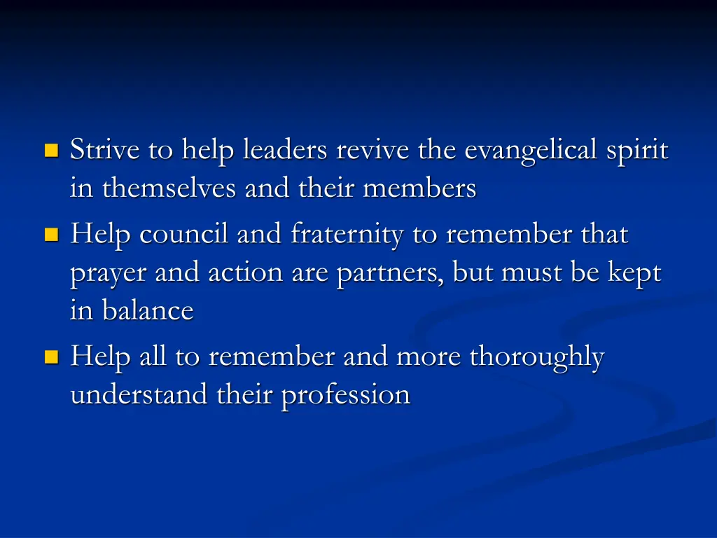 strive to help leaders revive the evangelical