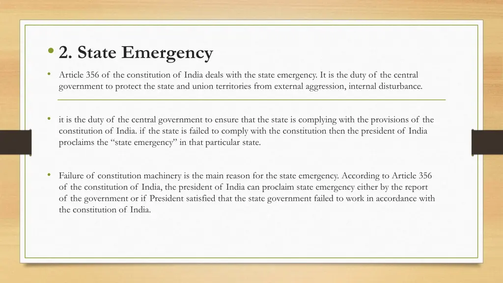 2 state emergency article 356 of the constitution