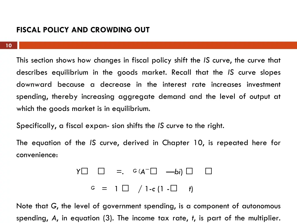 fiscal policy and crowding out