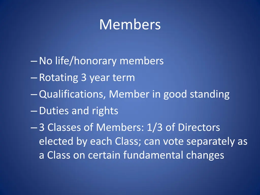 members