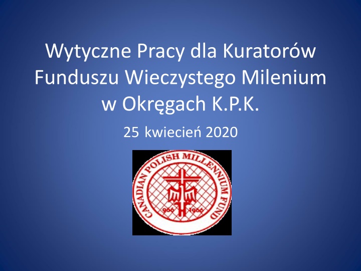 wytyczne pracy dla kurator w funduszu wieczystego