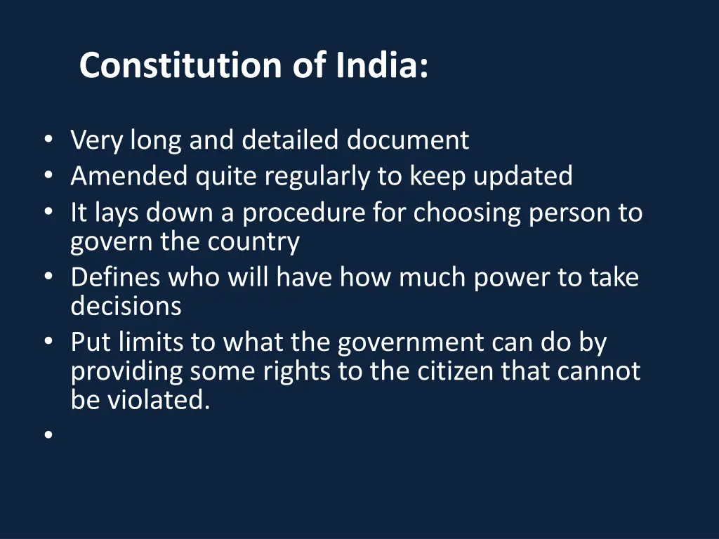 constitution of india