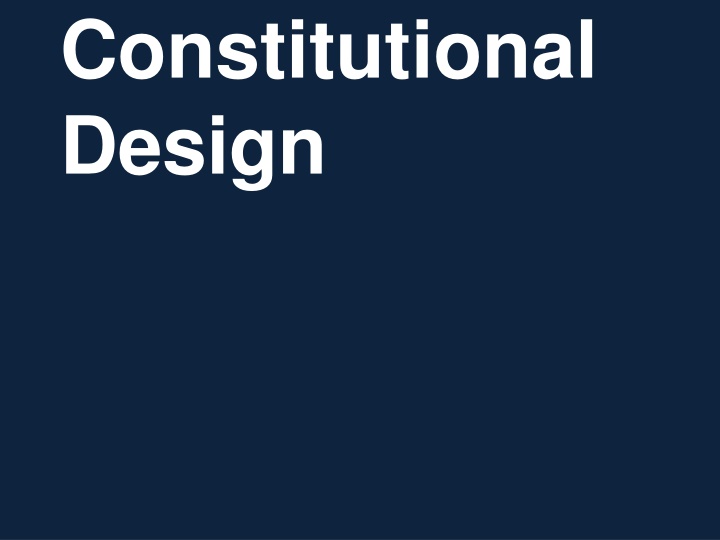 constitutional design