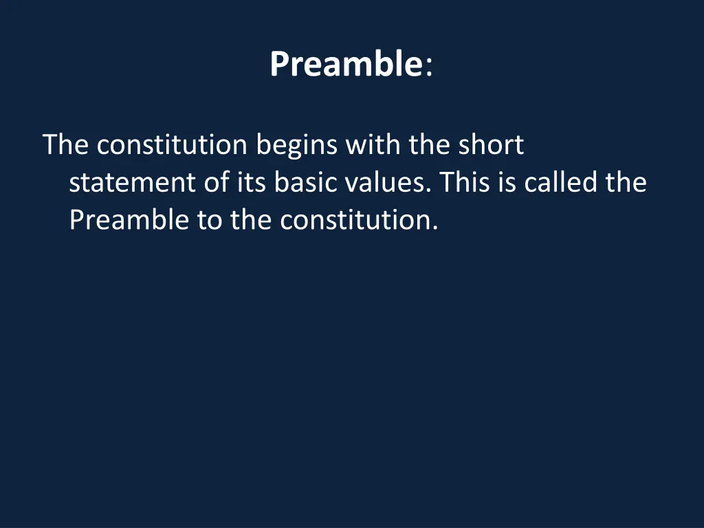 preamble