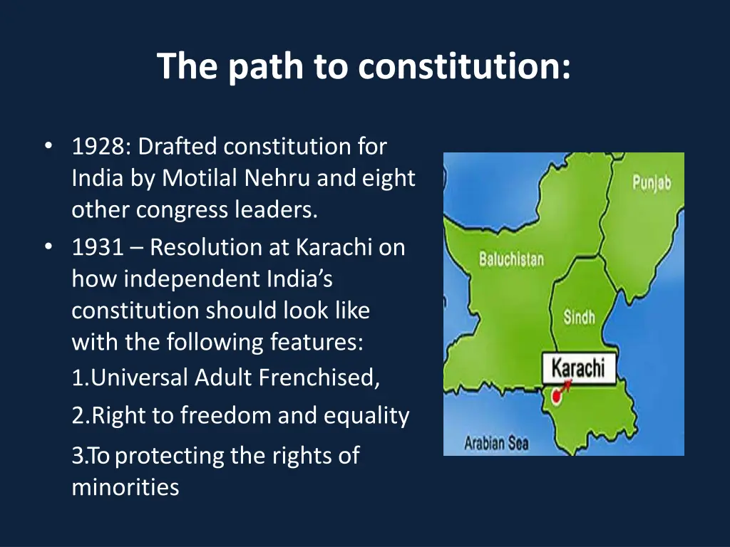 the path to constitution