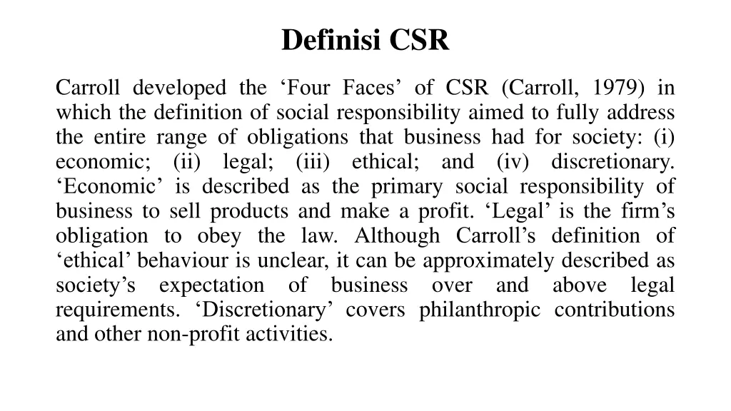 definisi csr