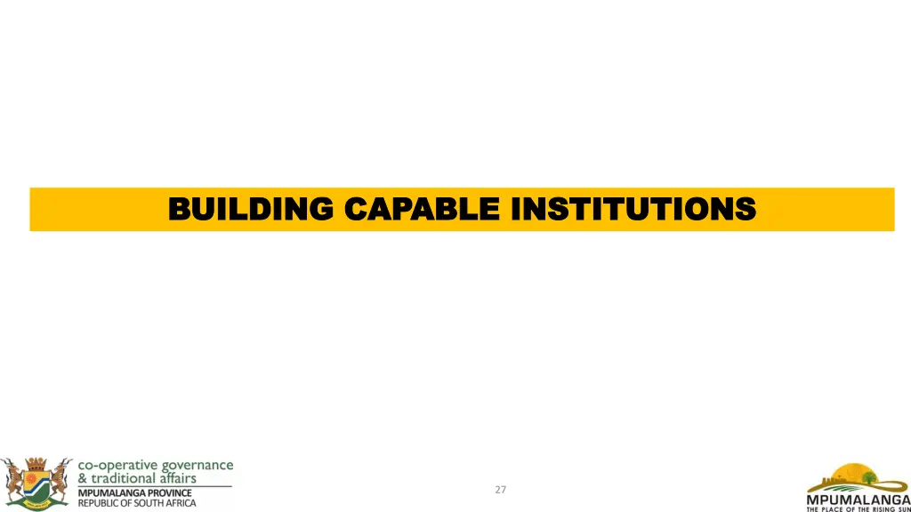 building capable institutions building capable