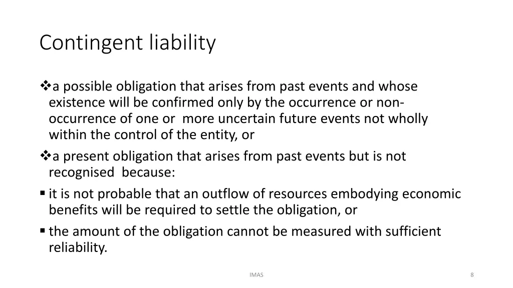 contingent liability