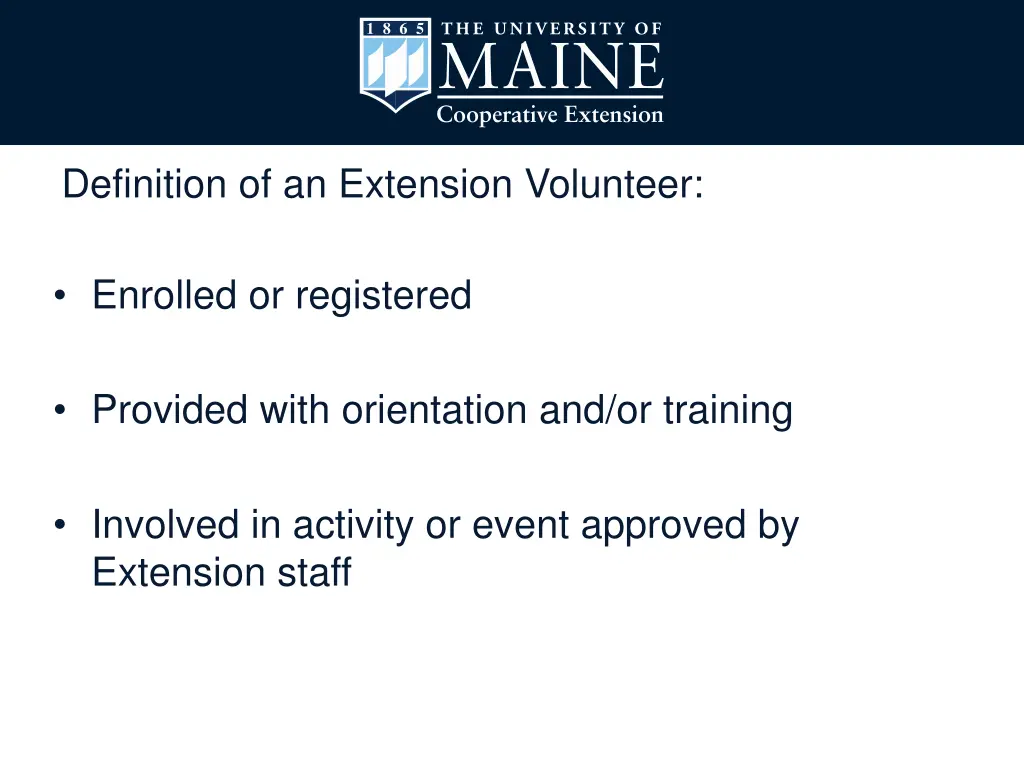 definition of an extension volunteer