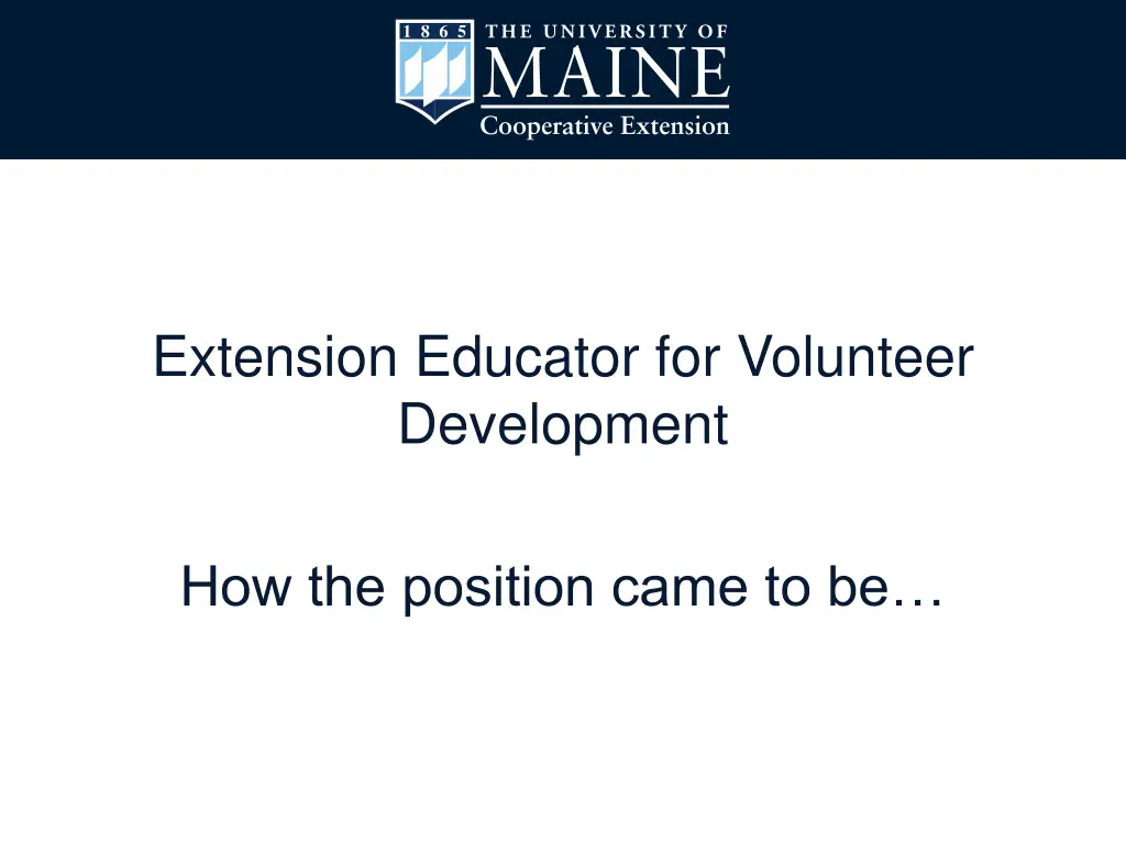 extension educator for volunteer development