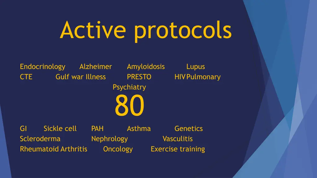 active protocols