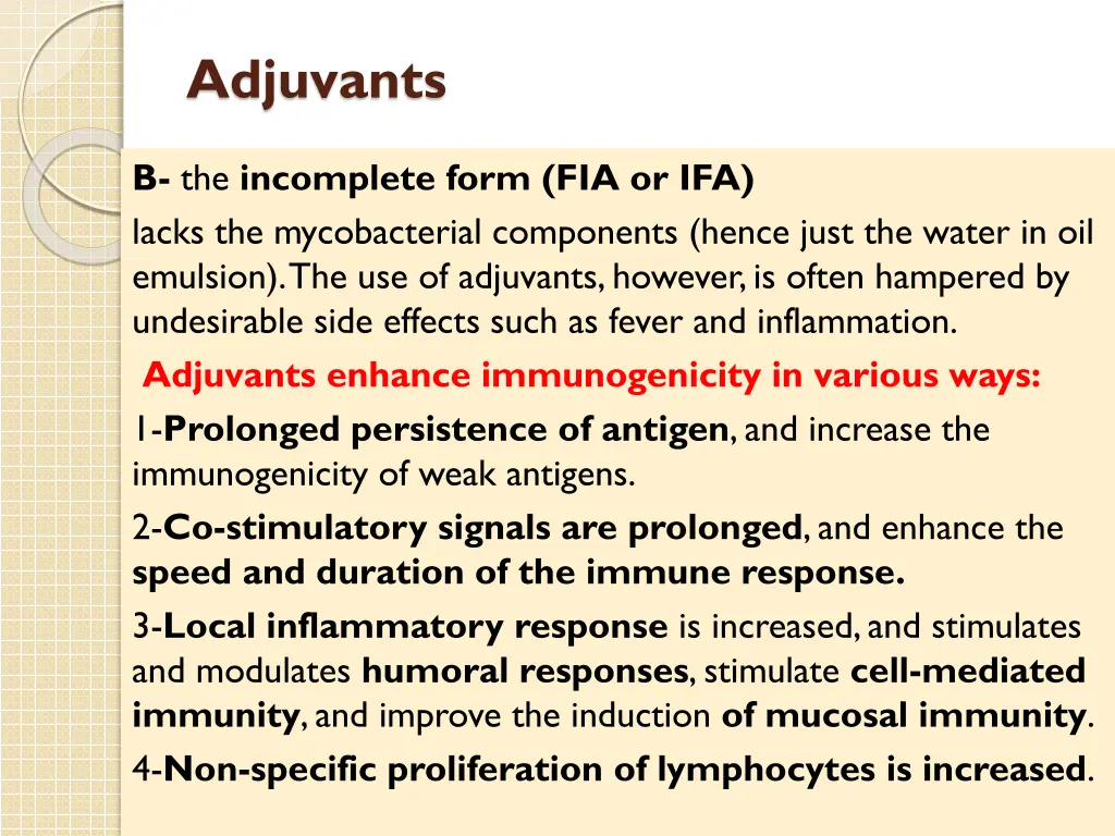 adjuvants 1