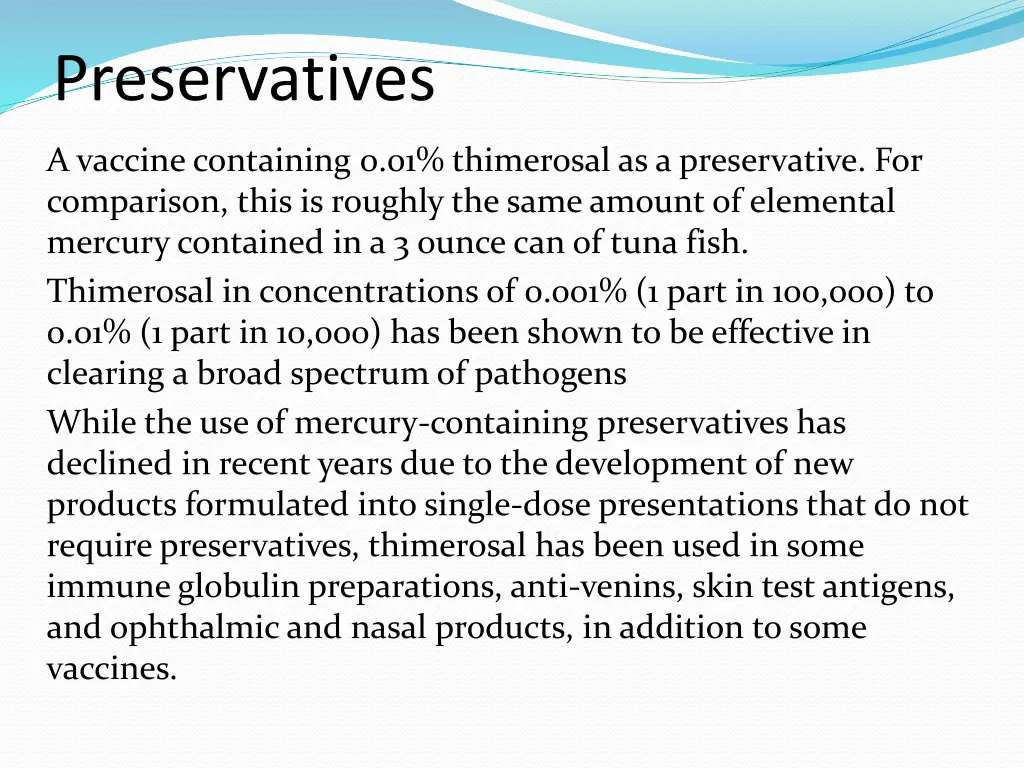 preservatives 1