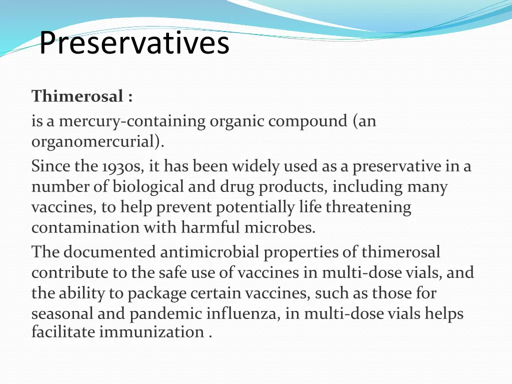 preservatives