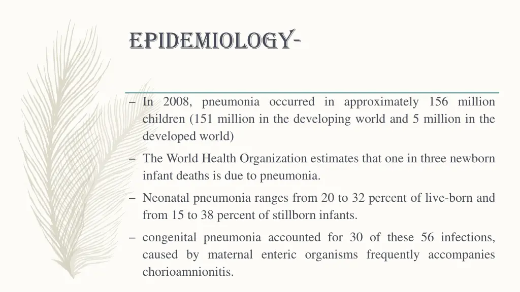 epidemiology