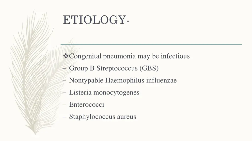 etiology