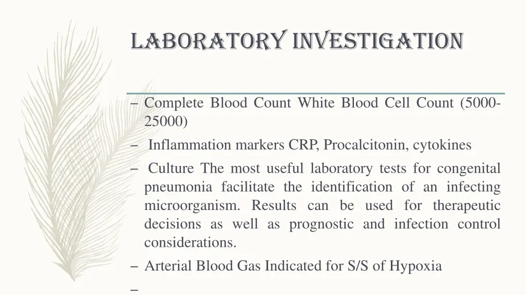 laboratory investigation