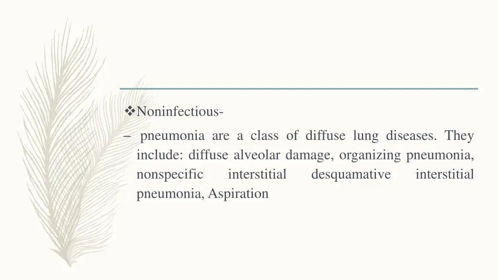 noninfectious