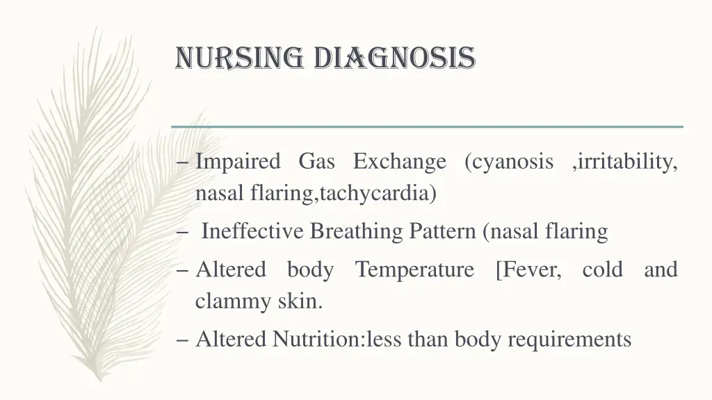 nursing diagnosis