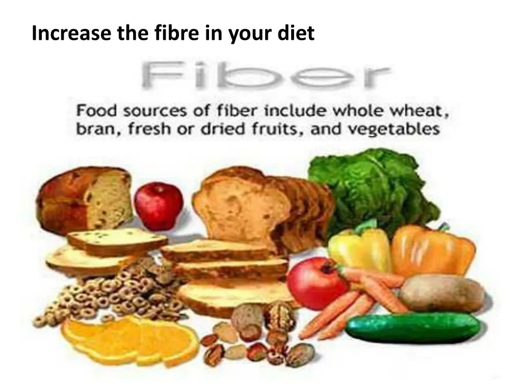 increase the fibre in your diet