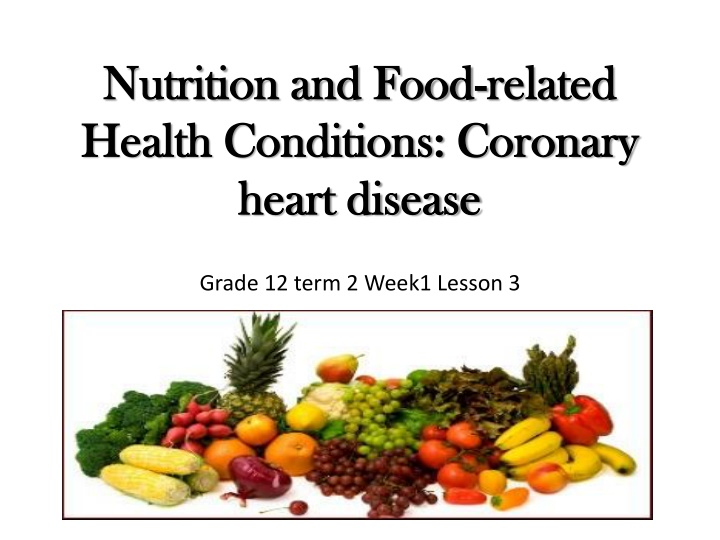 nutrition and food nutrition and food related