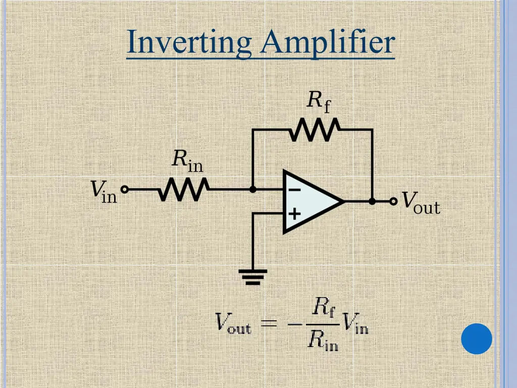 inverting amplifier