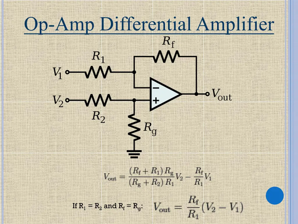 op amp differential amplifier