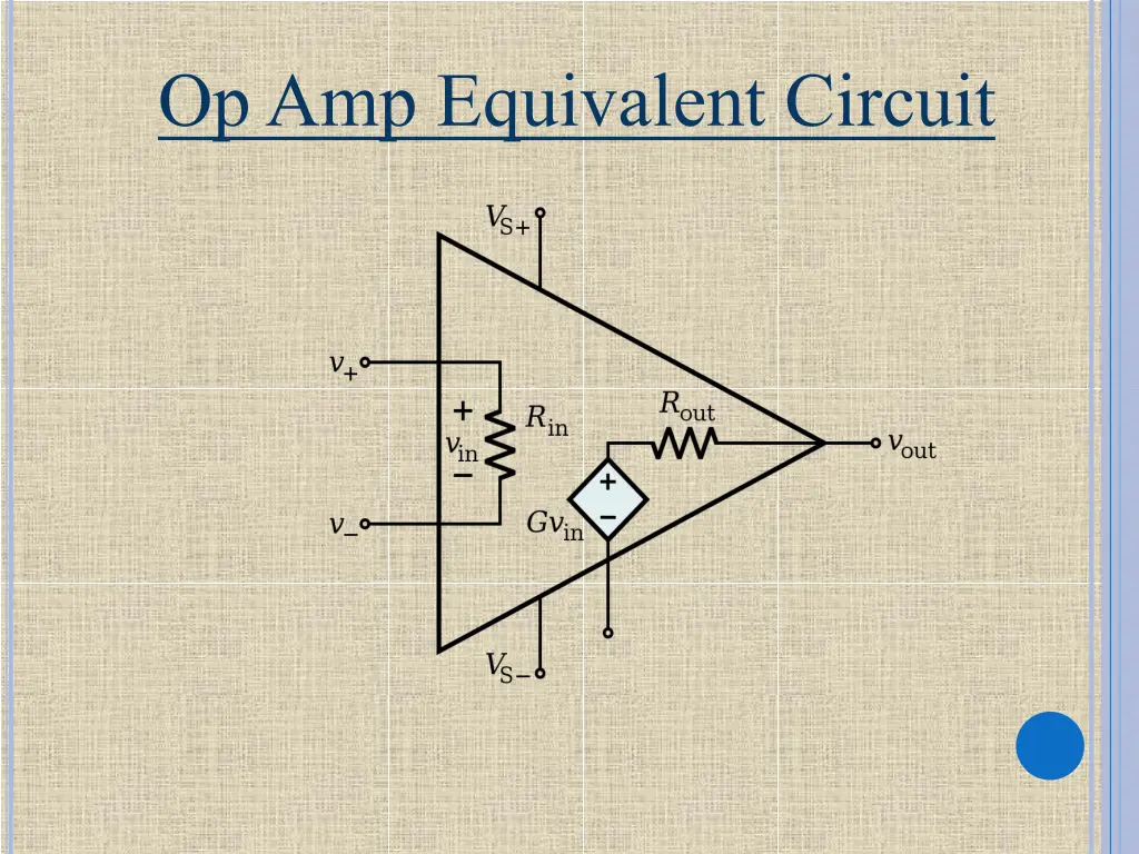 op amp equivalent circuit