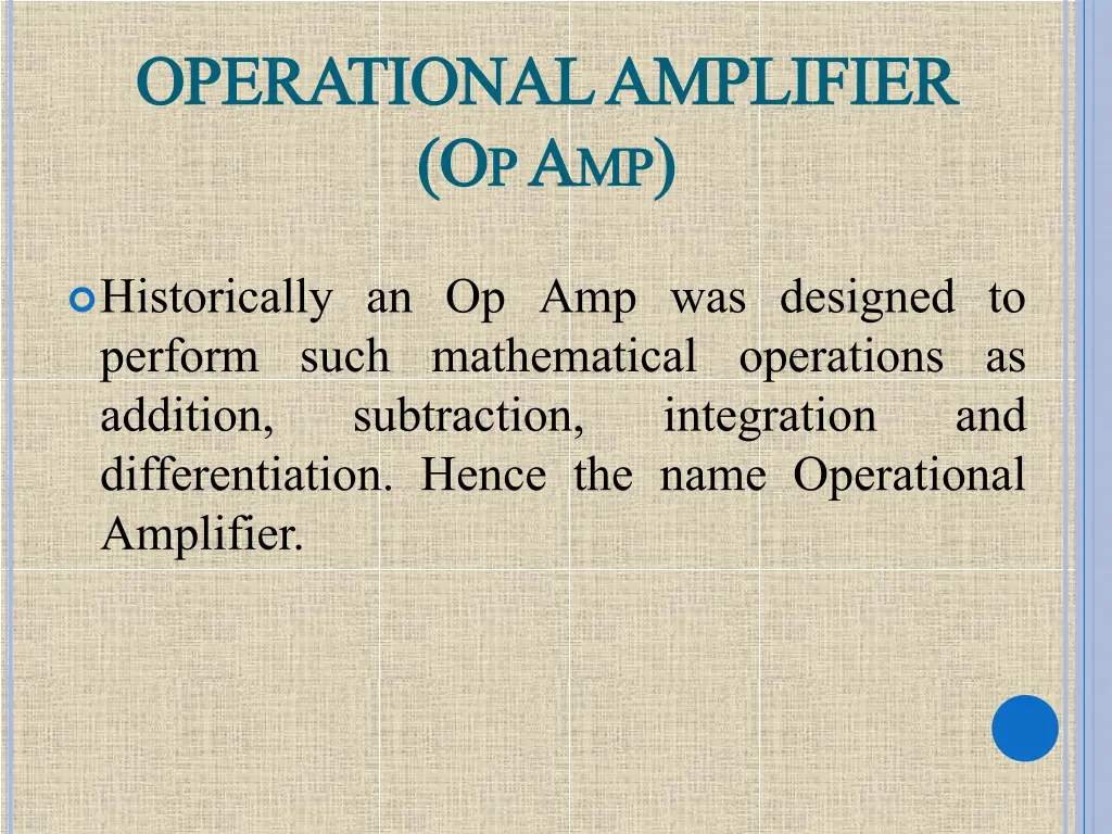 operational amplifier operational amplifier