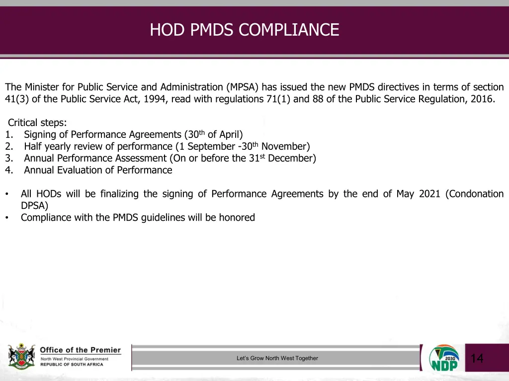 hod pmds compliance