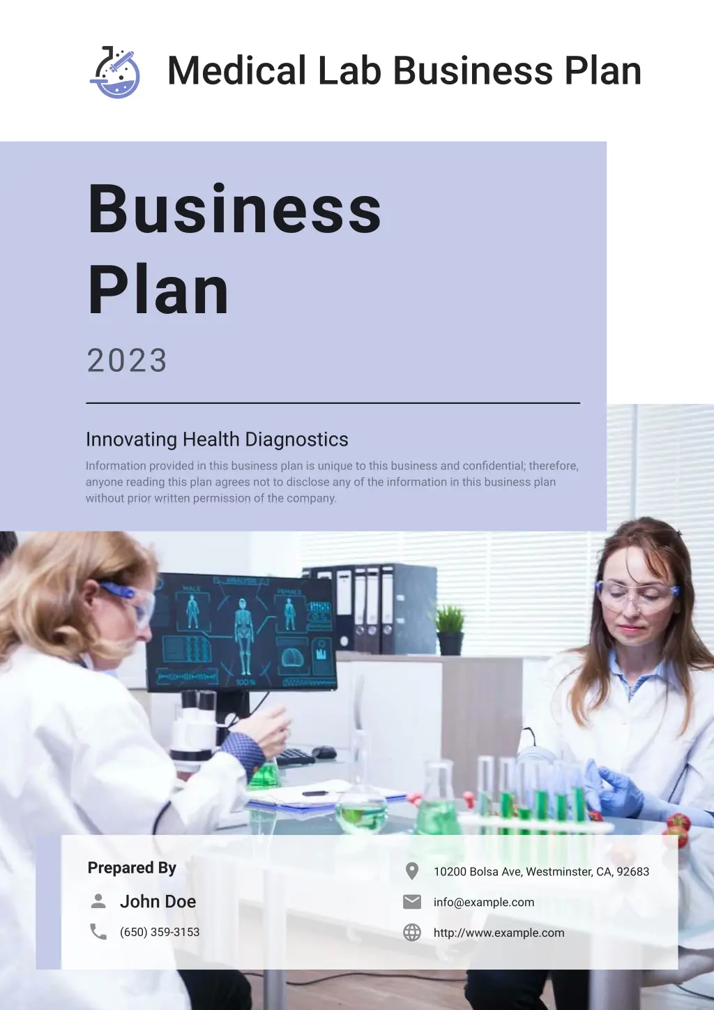 medical lab business plan