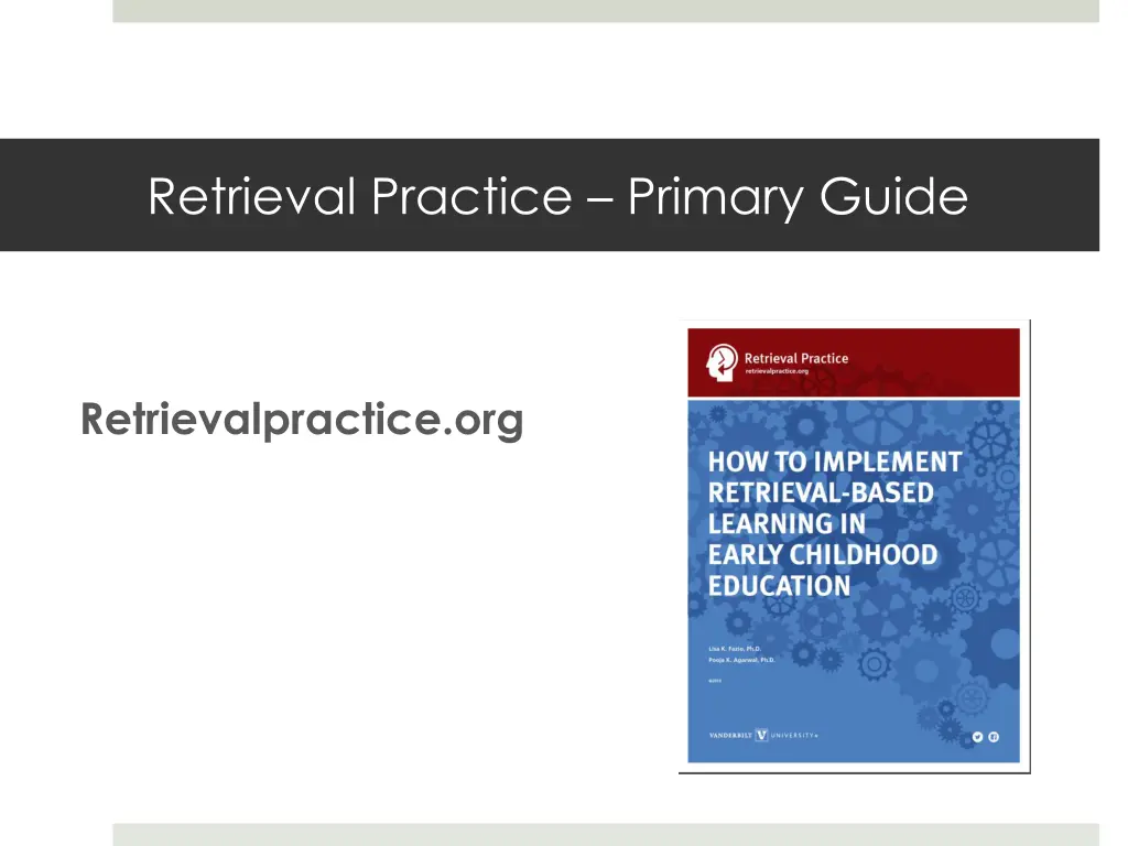 retrieval practice primary guide