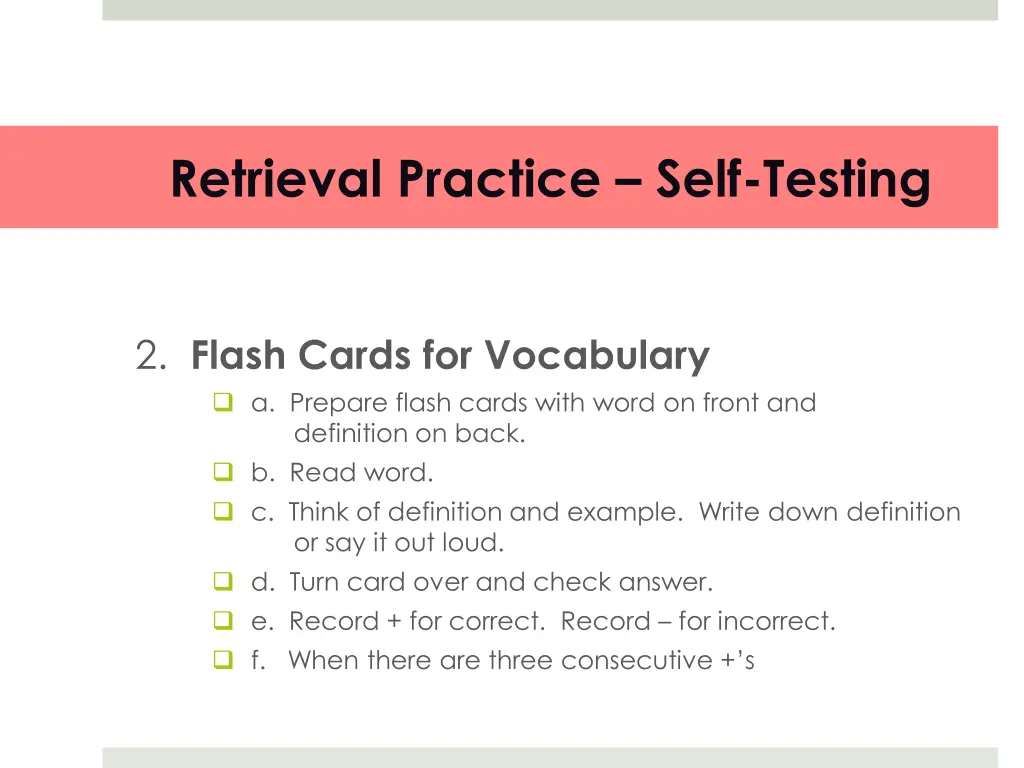 retrieval practice self testing 2